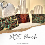 POE Pouch: Turquoise Cream