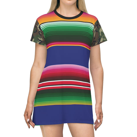 Serape Camo T-shirt Dress