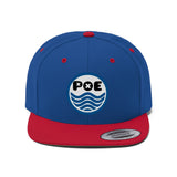 POE Wavy: Fruit Stripes Royal Blue Flat Bill Hat