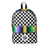 POE: Checkerape Board Purp and Yellow Purp and Yellow - Classic Backpack