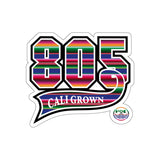 805 Cali Grown Serape - Kiss-Cut Stickers