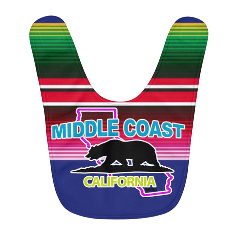 Dia De Los POE "Middle Coast": Fleece Baby Bib