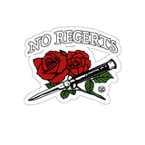 No Regerts - Kiss-Cut Stickers