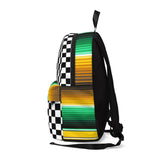 POE: Checkerape Board Purp and Yellow Purp and Yellow - Classic Backpack