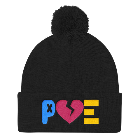 POE: Heartbreak Yeller Pom Pom Knit Cap