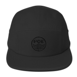 POE: POE Wavy Logo Five Panel Cap