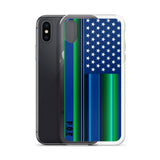 "ESTA ES MURRICA" BLUE Serape Flag - iPhone Case